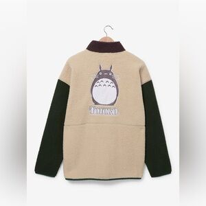 Box Lunch x Studio Ghibli My Neighbor Totoro Sherpa Zip-Up Sweater Small Unisex